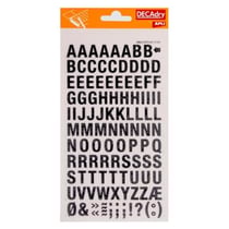 Lettres Transfert Noir 12mm