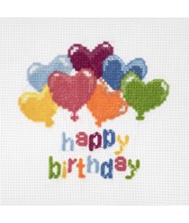 Mini Kit Point de Croix Ballons d’Anniversaire 13 x 12 cm – Trimits Ballons d’Anniversaire