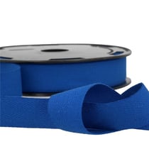Disquette 25m sergé coton Bleu roy