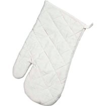 Lot de gants de cuisine à customiser - 18 x 28 cm - Blanc - 2 pcs