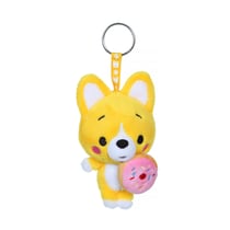 Peluche - Peluche Little Corgi Cuties 12 cm : Porte-clés Corgi - Donut