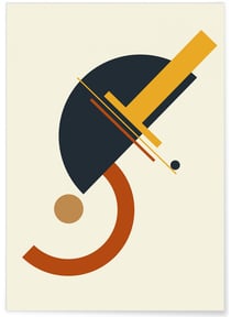Affiche Abstract Composition 6 | A3 : 29,7x42cm