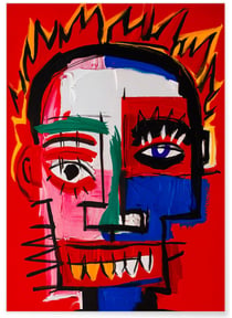 Affiche Visage rouge | A3 : 29,7x42cm