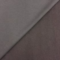 Tissu Molleton Sweat uni Marron chocolat