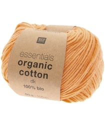 Coton à tricoter Essentials Organic Cotton DK - Rico Design 021 Orange