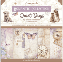Pochette de 10 feuilles recto verso Stamperia Quiet Days