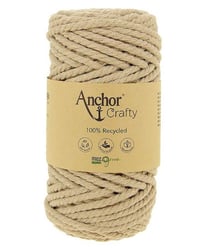 Corde de Coton Recyclé Macramé Anchor Crafty - 250gr - Anchor 106 Marron (Pearl)