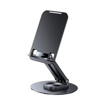 Usams Support Bureau pour Tablettes et Smartphones 4.7 à 12" Pliable Rotatif 360° Noir