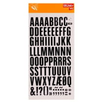 Lettres Transfert Noir 24mm Très grande taille