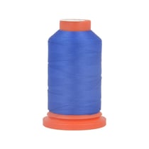 Lot de 3 bobines fil mousse polyester 1000m fabriqué en France pour surjeteuse bleu foncé