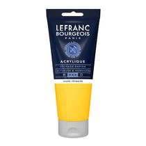 Peinture acrylique - Jaune primaire - 153 - Fine - Lefranc Bourgeois - Tube 200ml