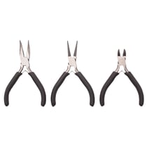Lot de 3 pinces à bijoux - Bec rond, bec plat courbé et pince coupante - Vaessen Creative