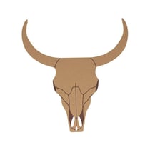 Silhouette en bois mdf - Buffle - 25 x 23,6 x 0,5 cm