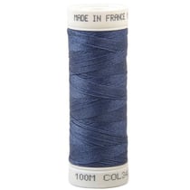Fil à coudre polyester 100m made in France - bleu plumier 342