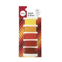 Fil en coton StitchetKnot, 5 couleurs chaque 10m en , orange