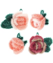 Kit Crochet Creative Bubble Rose Romantique de Rico Design : Une touche romantique pour votre maison Blanc