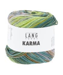 Pelote de coton KARMA - 100GR - Lang Yarns 0010 Vert