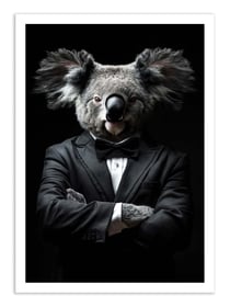 Affiche 50 x 70 cm -  Koala Wild Suits - Philippe Hugonnard