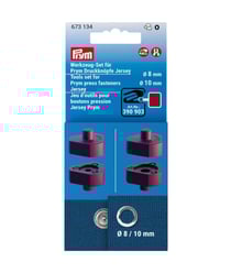 Jeu d’outils pour boutons pression Jersey Prym – Pose facile et précise de boutons sur tissus extensibles Rouge vendu par 50 cm