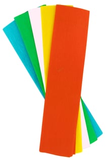 Papier Crépon 50x200 cm 5 feuilles assorties