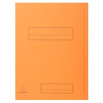 Paquet de 50 chemises imprimées 2 rabats SUPER 210 - 24x32cm - Orange - x 5 - Exacompta