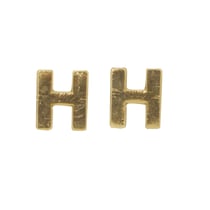 Lettres en cire - H - , or, 9mm, 2 pces