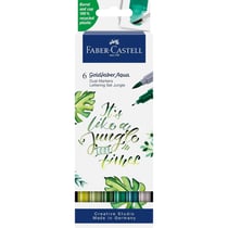6 feutres - Dessin - Faber-Castell - Goldfaber Aqua - Double pointe - Jungle