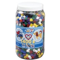 Pot de 1400 perles a repasser hama maxi couleurs assorties - 8540