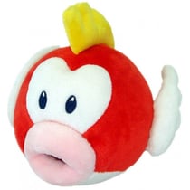 Peluche super mario kart - tête cheep cheep 23 cm - poisson pouge - nintendo - peluche picence