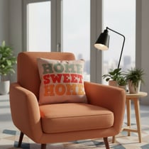 Coussin tendance déco Home Sweet Home 43x43 cm