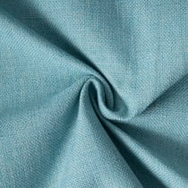 Tissu Toile Polycoton aspect Lin Alix uni Bleu lagon