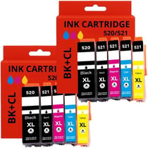 Pack Cartouches Compatibles Canon PGI-520 / CLI-521 – Pour Imprimantes PIXMA iP & MP Series