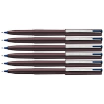 Lot de 6 feutres plume Pentel Stylo JM20 - Bleu nuit - Plastique