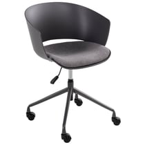 Chaise de Bureau Graphite en Tissu Pivotante Hauteur Réglable
