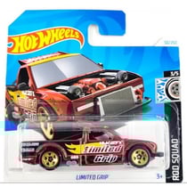 Vehicule limited grip hot wheels 1/64 - hw rod squad 3/5 - mattel - htc62 - petite voiture metal