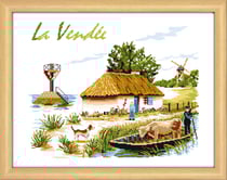 Kit à broder point de croix La Vendée