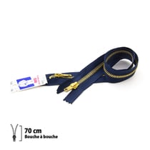 Fermeture éclair Z17 - bouche à bouche 6mm - 70 cm