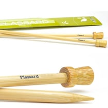 Aiguilles à tricoter en bambou 40 cm - n° 10