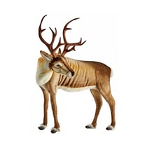 Hansa Peluche Geante Renne 95cmH 90cmL - Hansa Peluches Géantes - Beige