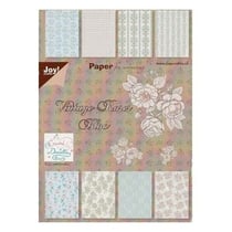 Bloc de 32 papiers scrapbooking 15 x 21 cm JOY CRAFTS VINTAGE ROSES
