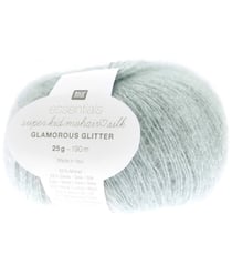 Fil à Tricoter ESSENTIALS SUPER KID MOHAIR LOVES SILK GLAMOROUS GLITTER: Luxe, Douceur et Créativité - 25gr - Rico Design 05 Aqua