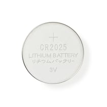 Nedis Pack de 5 Piles Boutons Lithium CR2025 3V DC Prêtes à l'Emploi