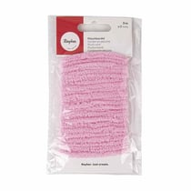 Fil chenille polyester 3 m rose