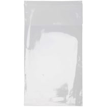 Sachets transparents plats à fermeture autocollante - 9,7 x 12,9 cm - 200 pcs
