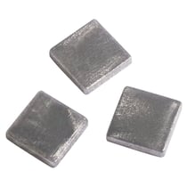 Mosaïque acrylique 1x1 cm métallique, argent brillant, boîte - env. 205 pces / 50 g