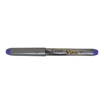 Stylo plume PILOT - V-Pen SILVER - Violet - Pointe moyenne - 0,4 mm