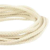 Bobine 50m Cordon damier polyester 5mm ecru