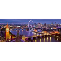 Puzzle panorama londres de nuit 1000 pièces - collection ville et pays : angleterre - ravensburger - 150649