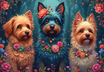 Puzzle 1000 pièces - Trio Canin - Bluebird Puzzle