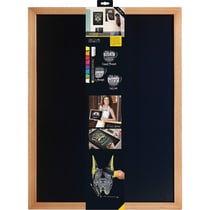 Tableau Mural Ardoise Bois 40X60Cm